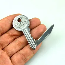 2016 New 1Piece Mini Key Knife Fold Key Pocket Knife Key Chain Knife Peeler Portable Camping Key Ring Knife Tool 1141 key chain knife portable folding knife peeler mini camping key shaped knife everyday carry gear self defense knife