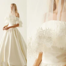 Verngo фаты аппликации свадебные аксессуары, фата