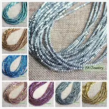 Naturale Ematite placcato di colore 2x3mm Sfaccettato Rettangolo Perline 15 inch/180 pcs per filo,
