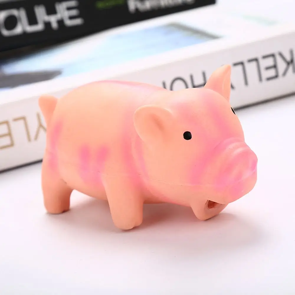 

Cute Pig Grunting Squeak Latex Pet Chew Toys for Dogs Puppy Cats Squeaker Chew Training Playing Cleaning Teeth Pet Products