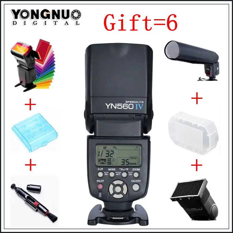 YN 560 III Professional Flash Speedlight Flashlight, GN58 2.4G Receiver