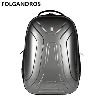 

Brand Fashion Computer Bag Men's Backpack High Standard Version Backpack Computer Interlayer Hard Shell Motorcycle Backpack