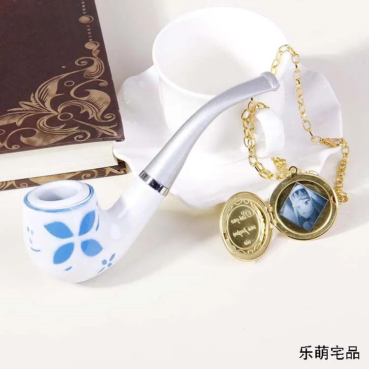 

Free Shipping GOSICK Victorique de Blois Cosplay Props Pipe Necklace Retro Book In Stock