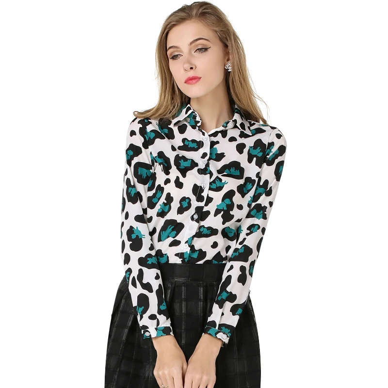Casual Blouse 2015 Autumn Women Fashion Long Sleeve Plaid