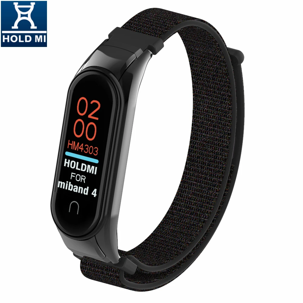 Нейлоновый ремешок для смарт-часов HOLDMI Mi band 4 аксессуары Xiaomi Band 3 сменный