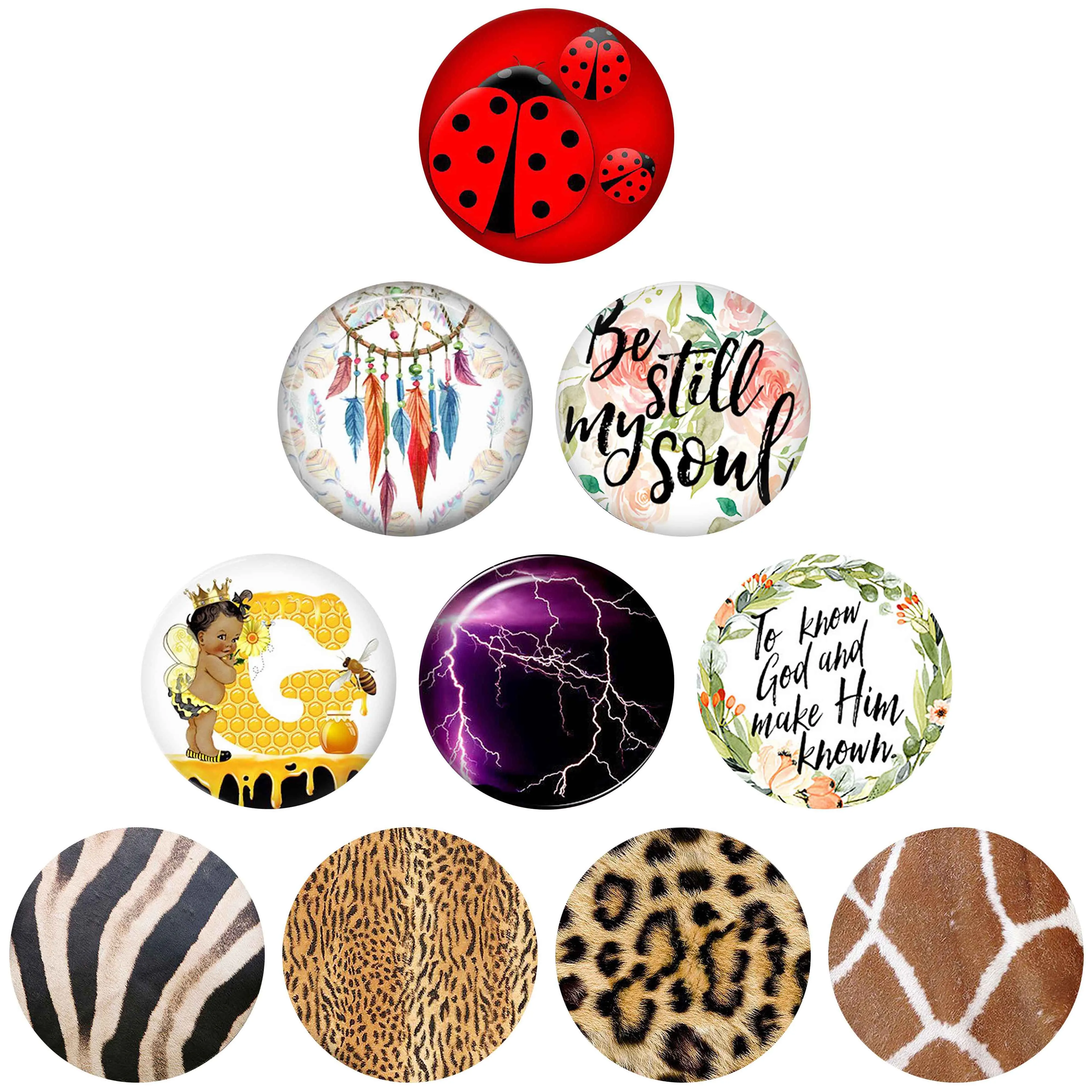 

cow leopard tiger snake Pattern metal snap button jewelry photo print Phone Holder fit 18mm 20mm snap jewelry DIY enamel snaps