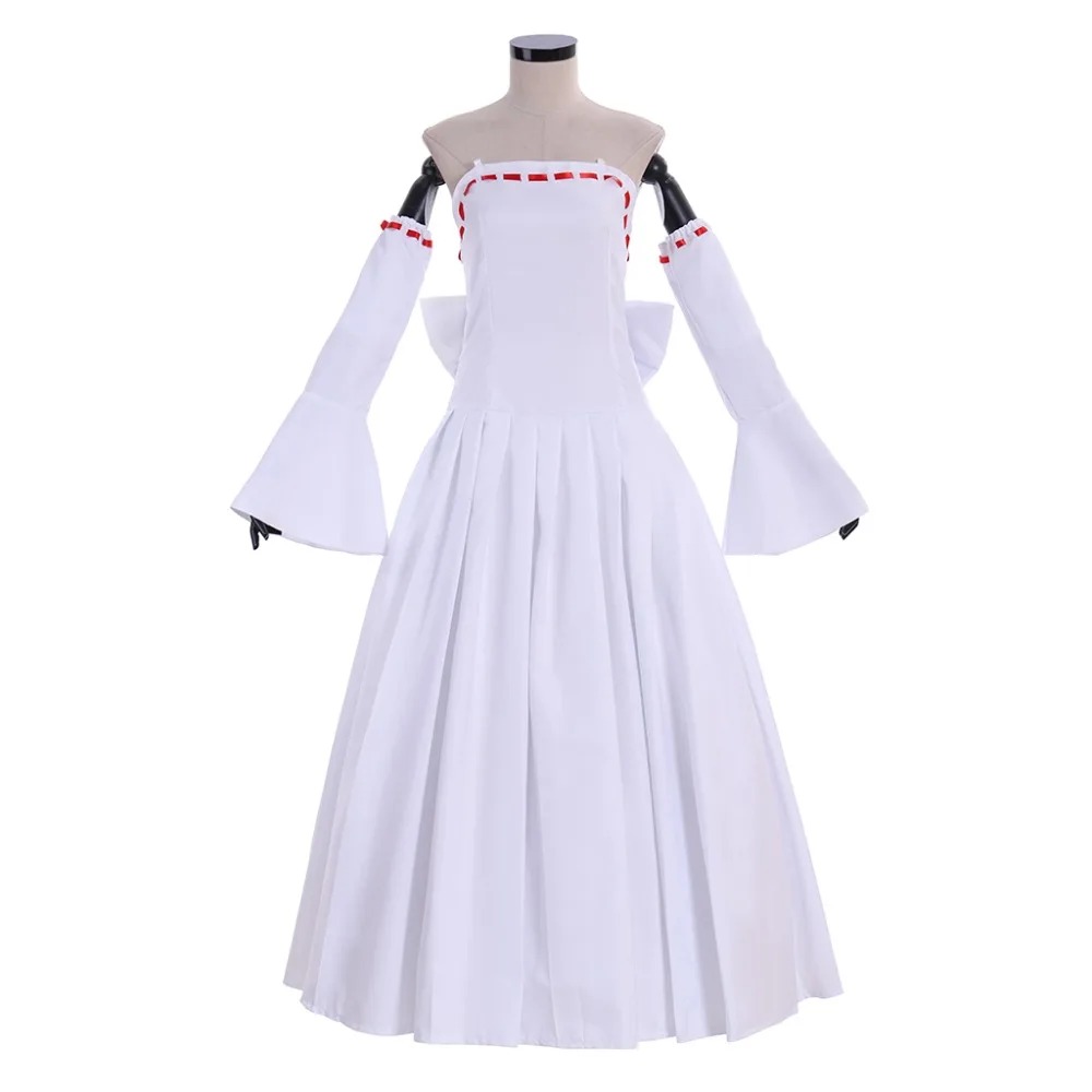 

Cosplaydiy Custom Made Anime The Seven Deadly Sins Elaine White Dress Costume Adult Lotita Wedding Dress L320