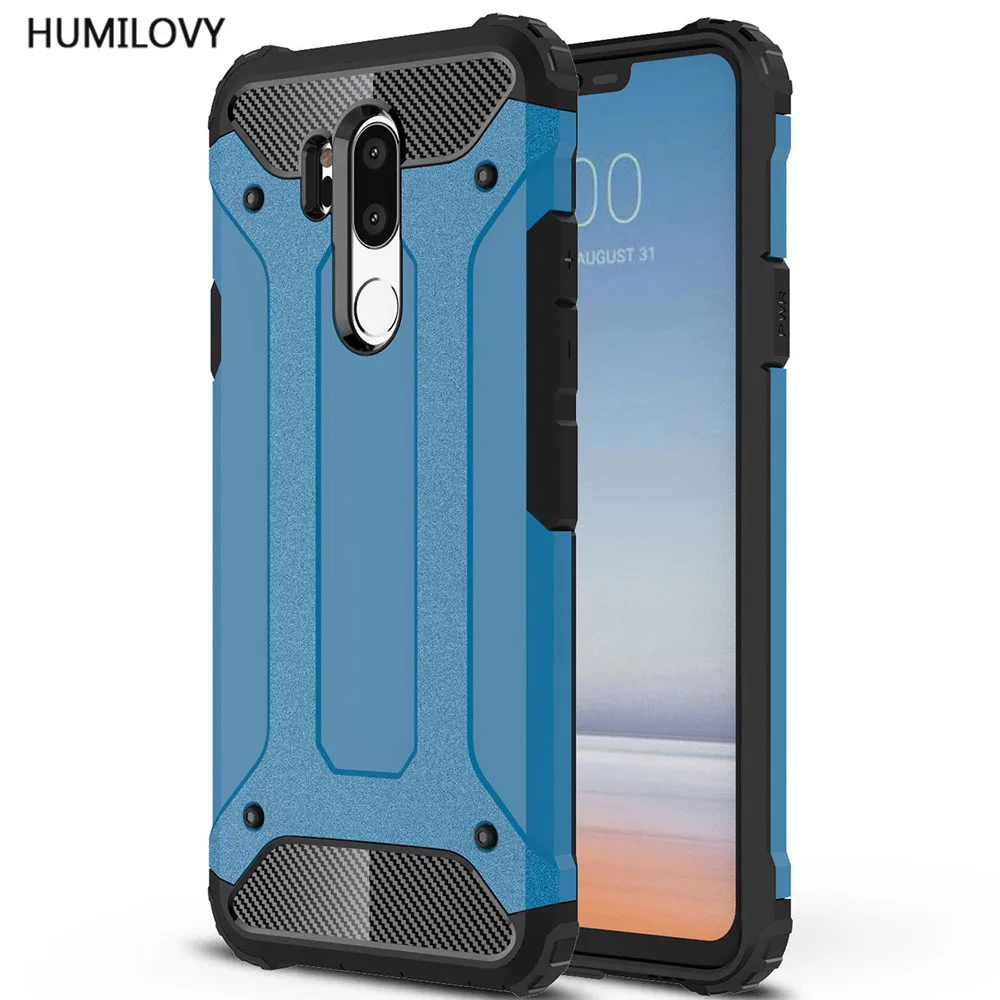 

For LG G7 Case for LG G7 ThinQ Case Heavy Armor Slim Hard Rubber Cover Silicone Phone Case for Coque LG G7 ThinQ LG G7 Cover