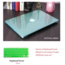 Кристальный чехол-клавиатура для ноутбука Apple Macbook Pro retina Touch Bar& ID Air 11 11,6 12 13 13,3 15 15,4 дюймов жесткий чехол