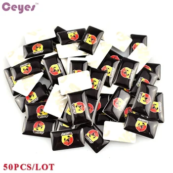 

Car-Styling Auto Decorative Badge Steering Wheel Fit For Fiat Punto Abarth 500 Stilo Ducato Shield Car Styling Sticker 50Pcs/lot
