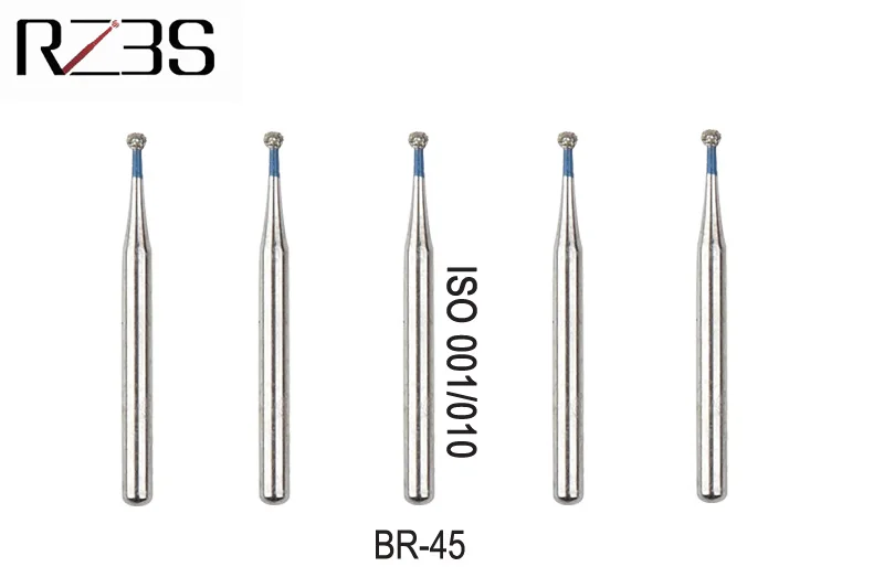 12 шт. Стоматологическая Алмазная ФГ боры высокая скорость небольшая круглая головка Бур для NSK KAVO Стиль воздуха турбины BR-45, BR-46, BR-49, BR-S45, BR-S46
