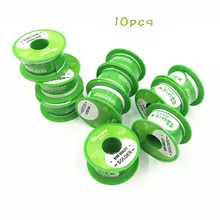 10 шт./лот, быстрый оловянный провод, припой Wwire 63/37, паяльник для ремонта мобильного телефона, 40 г, 0,3 мм, 0,4 мм, 0,5 мм, 0,6 мм