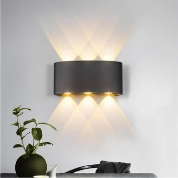 

IP65 Modern Led Wall Lamp 2W 4W 6W Wall Sconces Indoor Stair Light Fixture Bedside Loft Living Room Up Down Home Hallway Lampada