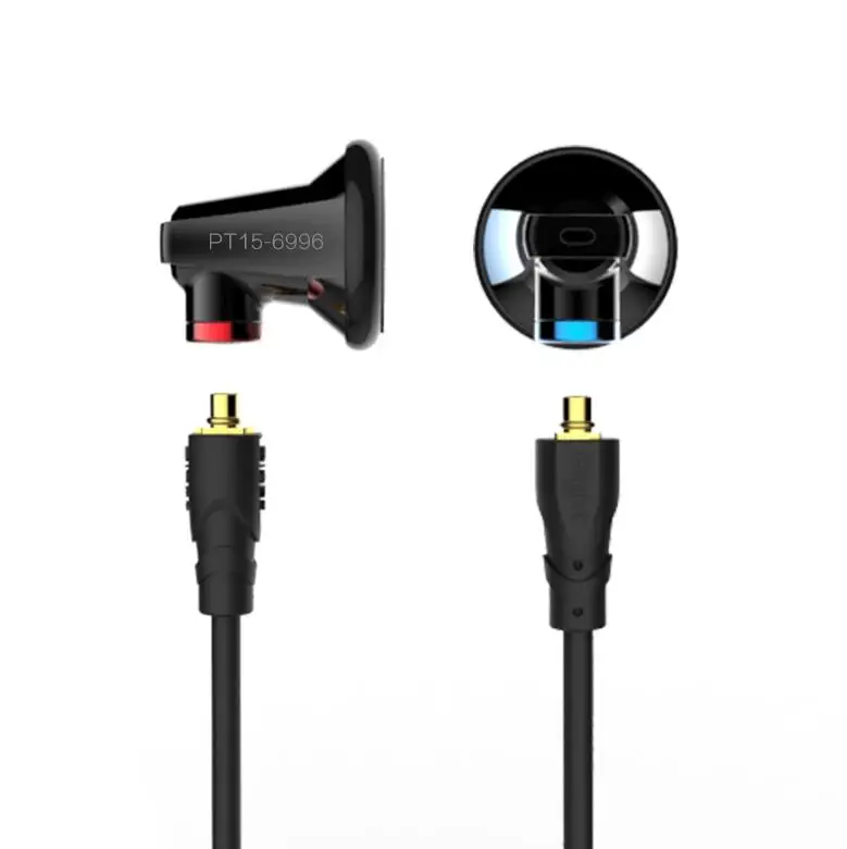 

AK New SENFER PT15 Earburd Graphite bush Dynamic Driver In Ear Earphone HIFI Earplhone earplug With MMCX Interface DT6 PT25