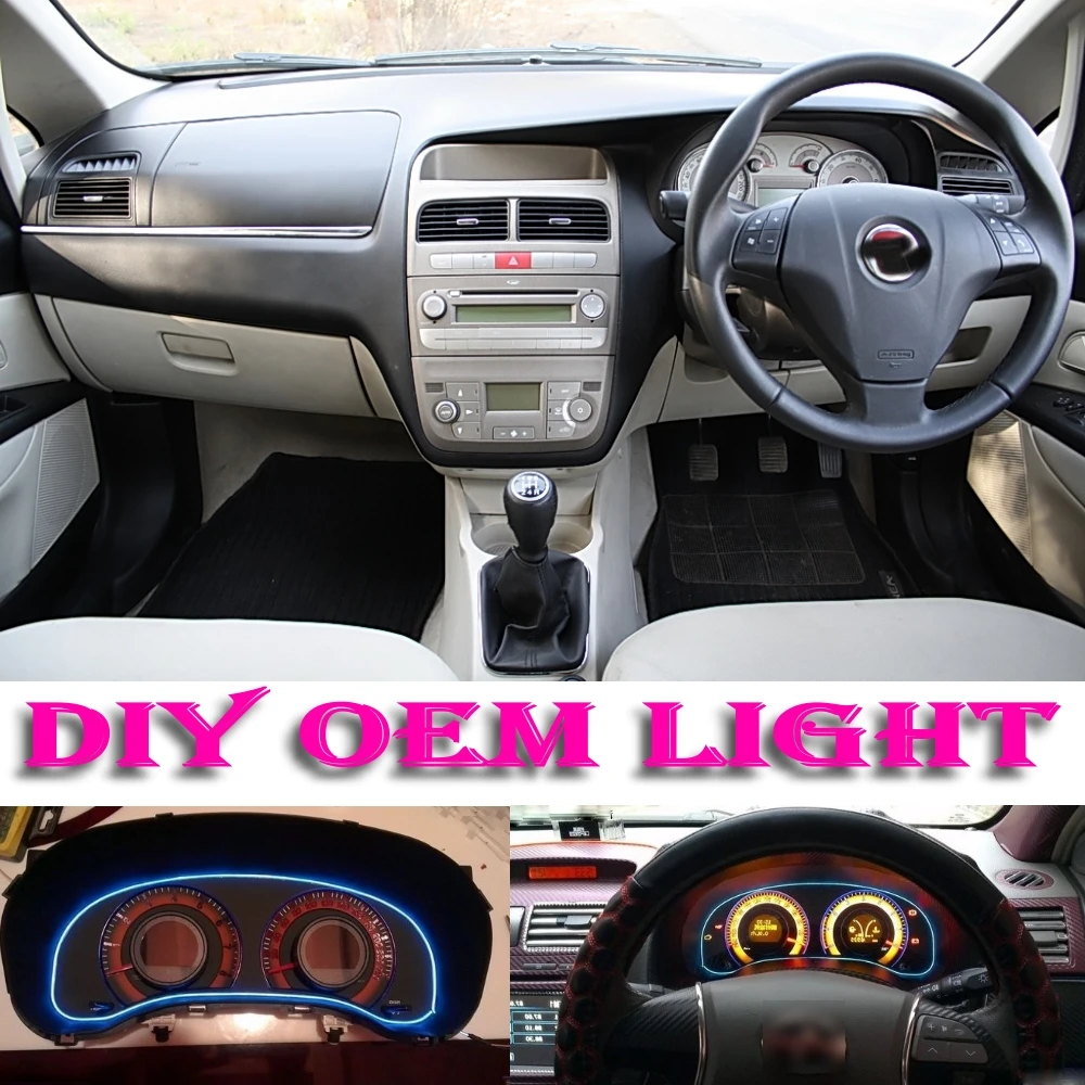 Car Atmosphere Light Flexible Neon Light El Wire Interior
