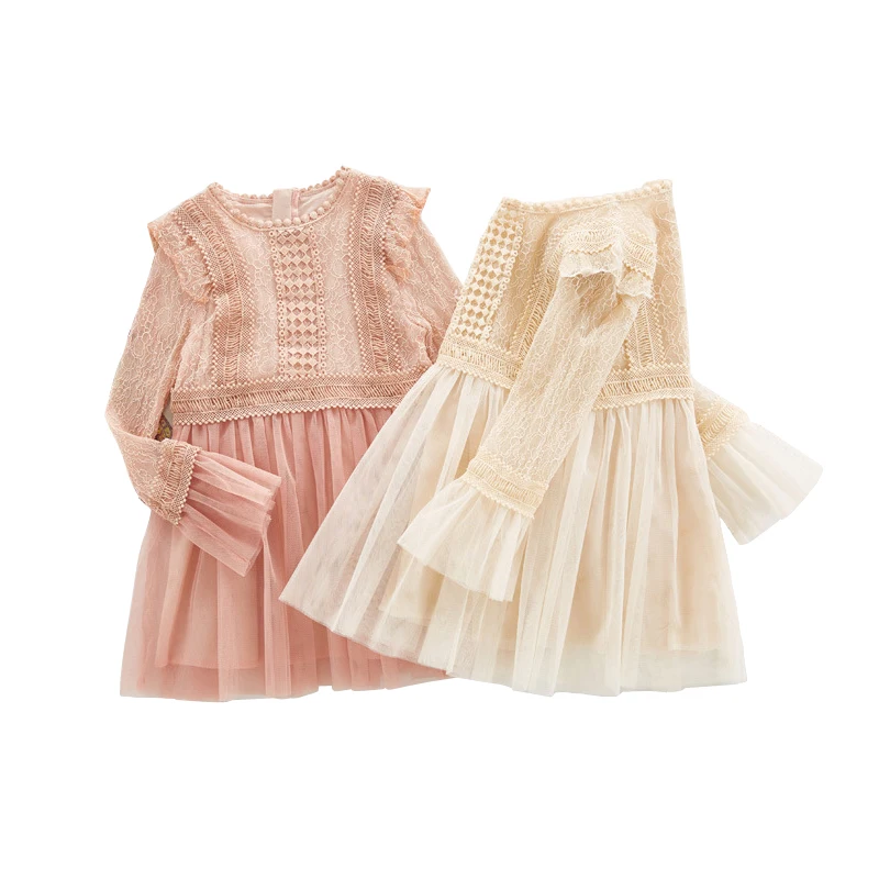 2019 new spring lace princess dresses age for 2 10 yrs teenage girls