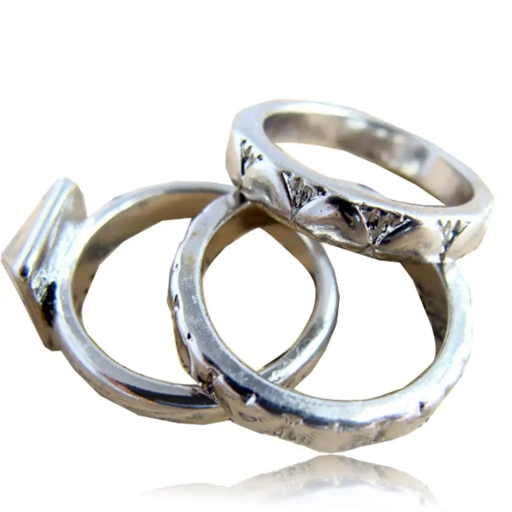 Buy New Arrival Fashion Combination Pyramid Ring Three