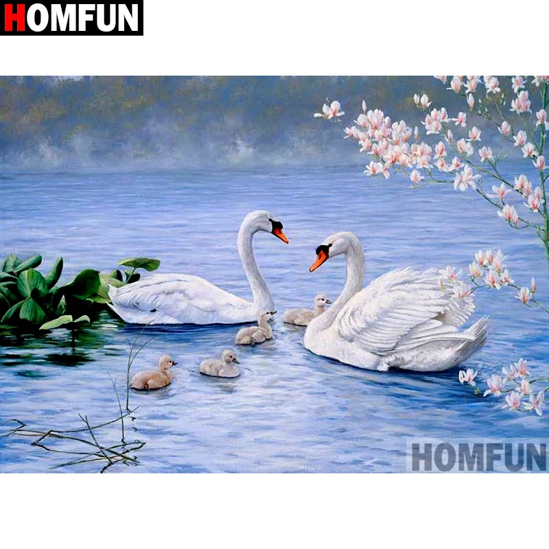 Алмазная 5d-картина HOMFUN Гусь вышивка крестиком квадратная/круглая сделай сам
