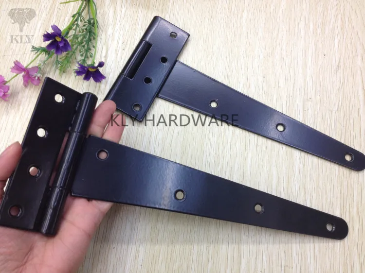 10 inch Extra Heavy duty Gate door hinge,Black gate hinges,strap hinge