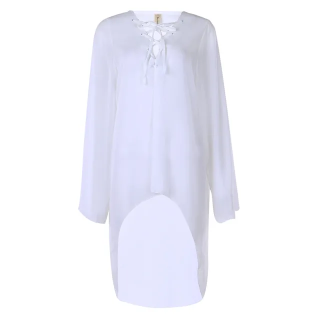 long sleeve sheer swimsuit cover up