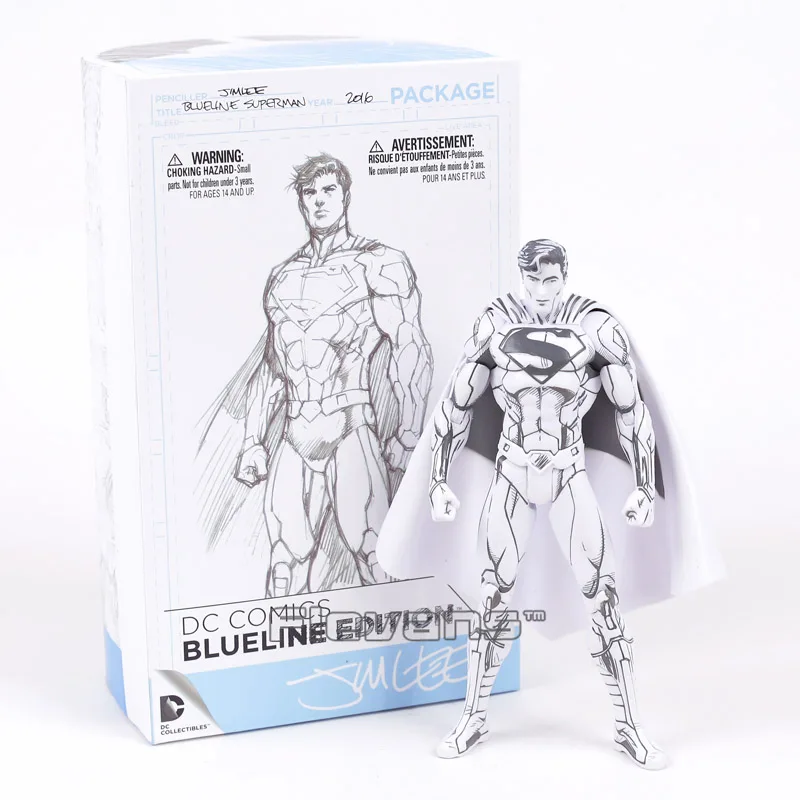 DC COMICS Superman / Batman Blueline Edition PVC Action Figure Collectible Model Toy