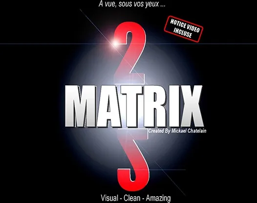 

Free shipping new arrival Matrix 2.0 (Blue or Red Gimmick random shipping) by Mickael Chatelain - card hole move close up magic