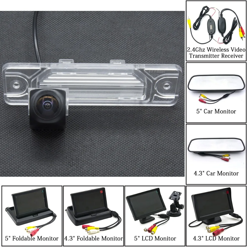

MCCD Fisheye 1080P Starlight Car Rear view Camera Wireless 5" Parking Monitor For Renault Koleos QM5 Nissan Cefiro Maxima Car
