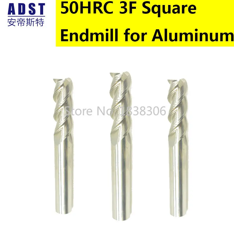 

Endmill End Mill Carbide Tungsten Milling Cutter 50HRC 3 Flute Cnc Machine Cutting Tools Aluminum Working Metalworking 4 6 8 10