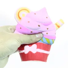 Рождество Снятие Стресса Игрушка-давилка Squishies Kawaii/мягкие наполняемое кремом для торта, медленно поднимающийся облегчить игрушка для снятия стресса в MJ1208