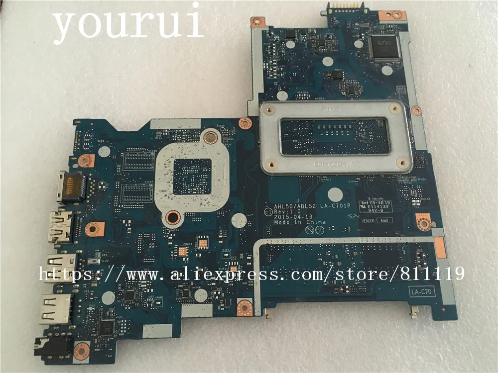 Ноутбук yourui 816811 001 601 501 для HP Pavilion 250 G4 15 AC материнской платы AHL50/AHL52 LA C701P с i3