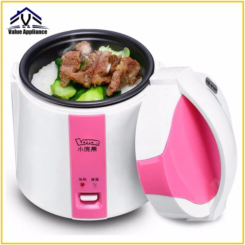 

Quality MINI rice cooker insulation heating electric lunch box 3 layers Portable Steamer multifunction automatic Food Container