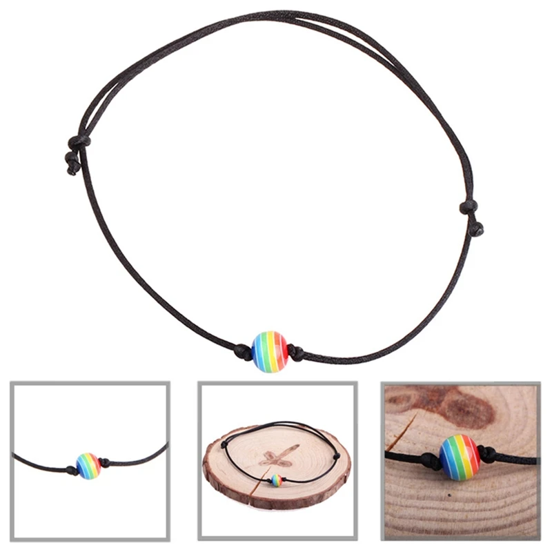 1 шт. симпатичная Радужная чакра многоцветная бисерная мода ножной