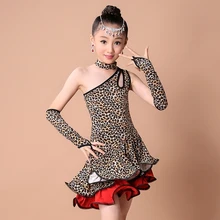 Fantasias Infantis, одежда для вечеринки детская Латинская Сальса Танго, ча-ча, танцевальный зал состязание леопарда и зебры; платье для танцев; костюмы