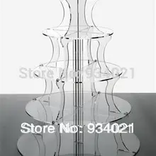 Современный профессиональный прозрачный акриловый для свадебного торта Подставки/5 ярусный торт стенд/пластиковый торт стенд Свадебные украшения