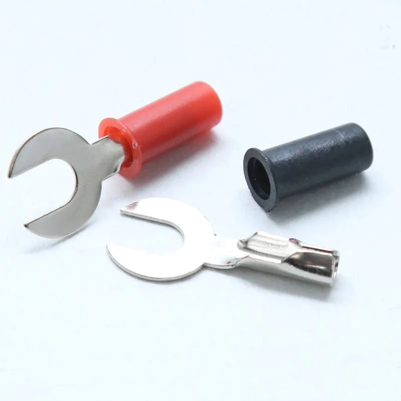 6mm copper welding insert lug terminal U Y type harpoon shape Fork type