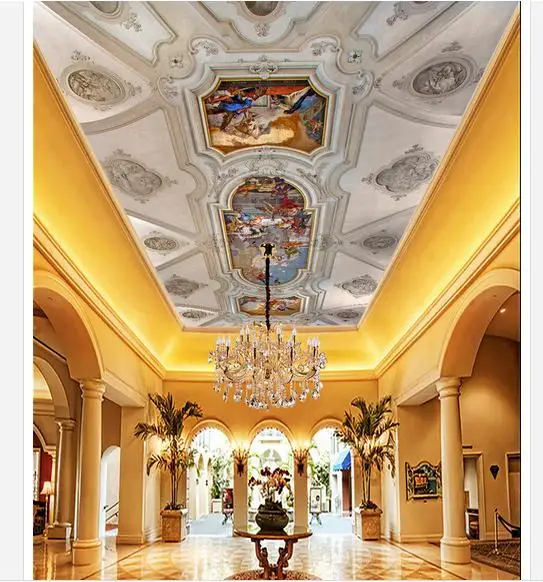Customized 3d Wallpaper 3d Ceiling Wallpaper Murals High End Royal
