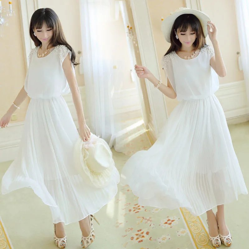 New Korean chiffon dress womens summer dresses 2015 summer summer style