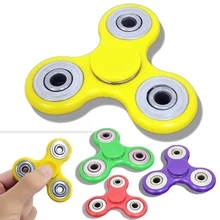 Colores Multi Fidget Tri-Spinner Spinner Juguetes Sensoriales Autismo Fidgets TDAH Mano Anti Estrés regalos Divertidos Plástico EDC Rotación largo