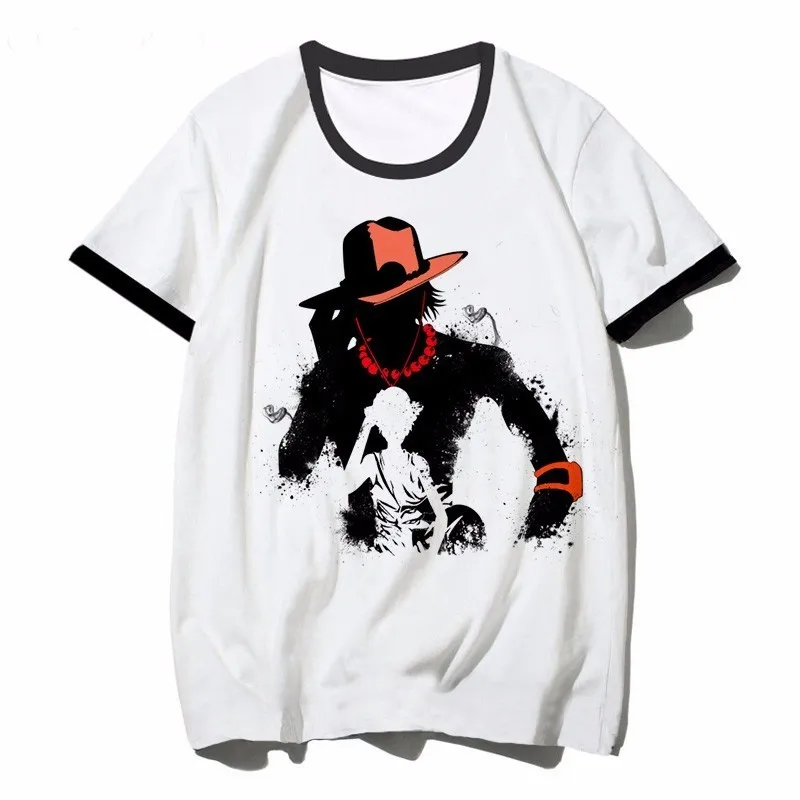Забавная цельная футболка, футболка с японским аниме, Мужская футболка, футболки с Луффи, одежда, футболка, футболка с принтом, футболка с коротким рукавом - Цвет: 1644