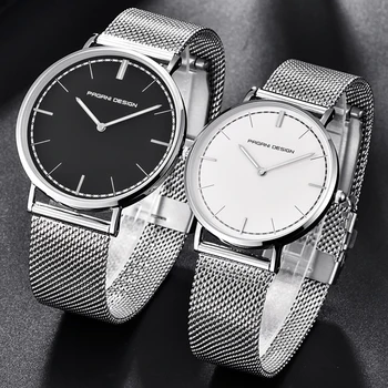 

Ultra thin Men Watch PAGANI DESIGN Top Luxury Brand Women Watches Waterproof Rosy gold Leather Fashion Couple Quartz Wrist Watch
