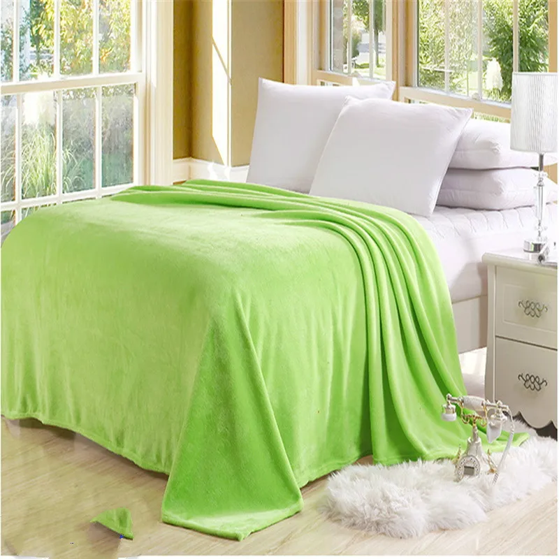 Домашнее текстильное одеяло, летнее однотонное, супер теплое, мягкое одеяло, покрывало для дивана/кровати/путешествий