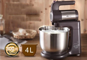 

4L 300W electric chef 10 speed Electric Hand Mixer Dough Mixer with Bowl Egg Stand Beater Milk Frother Foamer Cake Bake