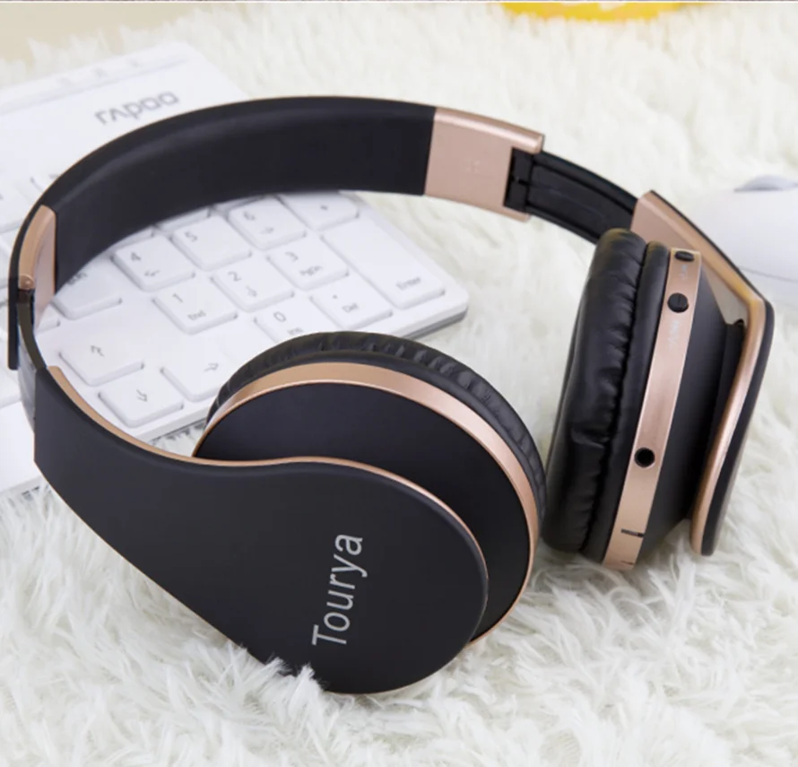 Tourya B2 беспроводные наушники Bluetooth гарнитуры с микрофоном Поддержка tf карты для ПК