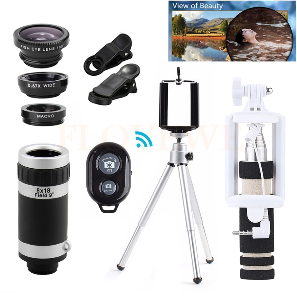 New Phone camera lens Kit 8X Zoom Telephoto Lentes