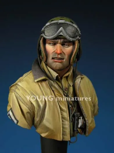 

1/10 Scale Resin Bust WW2 US Tank Solders Figure Model Kit Free Shipping