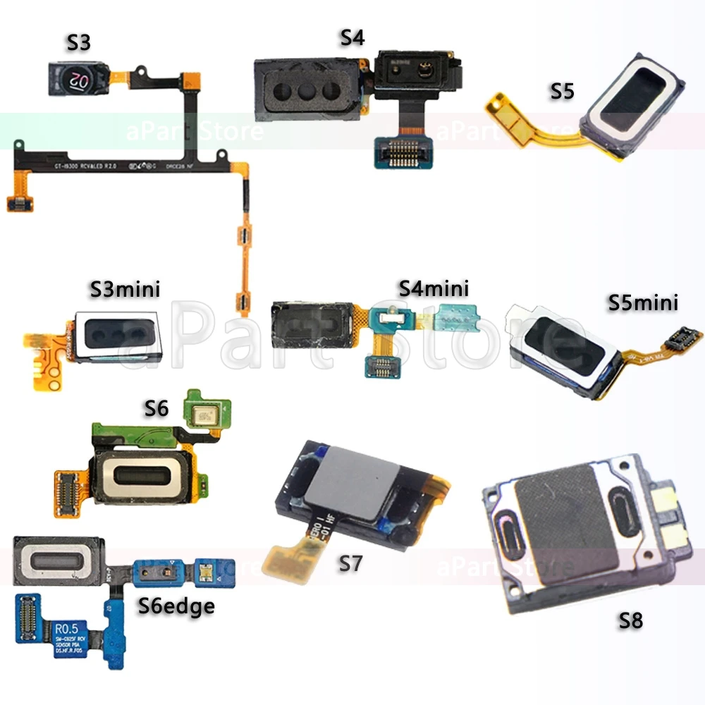 

Earpiece for Samsung Galaxy S3 I9300 S4 I9500 S5 S6 S7 Edge S8 Plus Mini Ear Speaker Buzzer Headphone Flex Cable Replacement