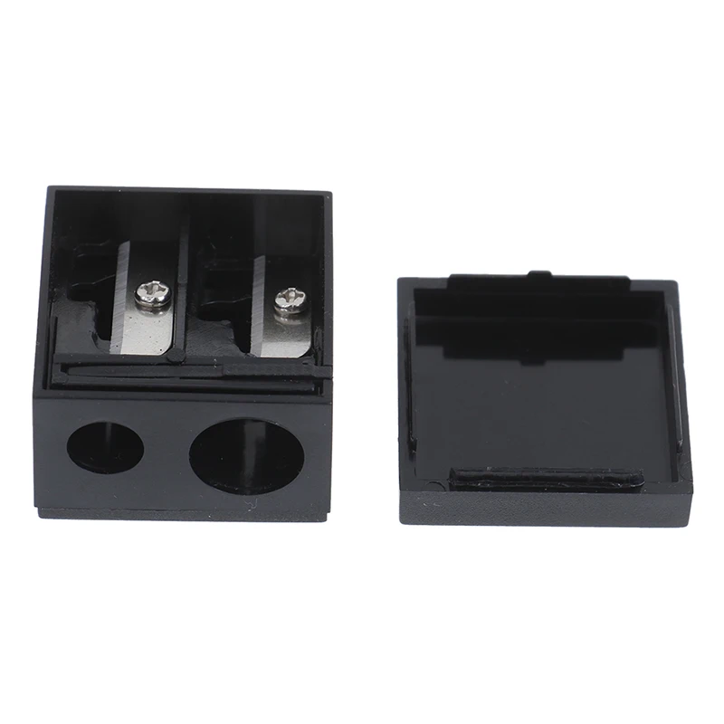 

Double Holes Pencil Sharpener Makeup Pencil Multifunctional Pencil Sharpener for Office School Supplies 1PC