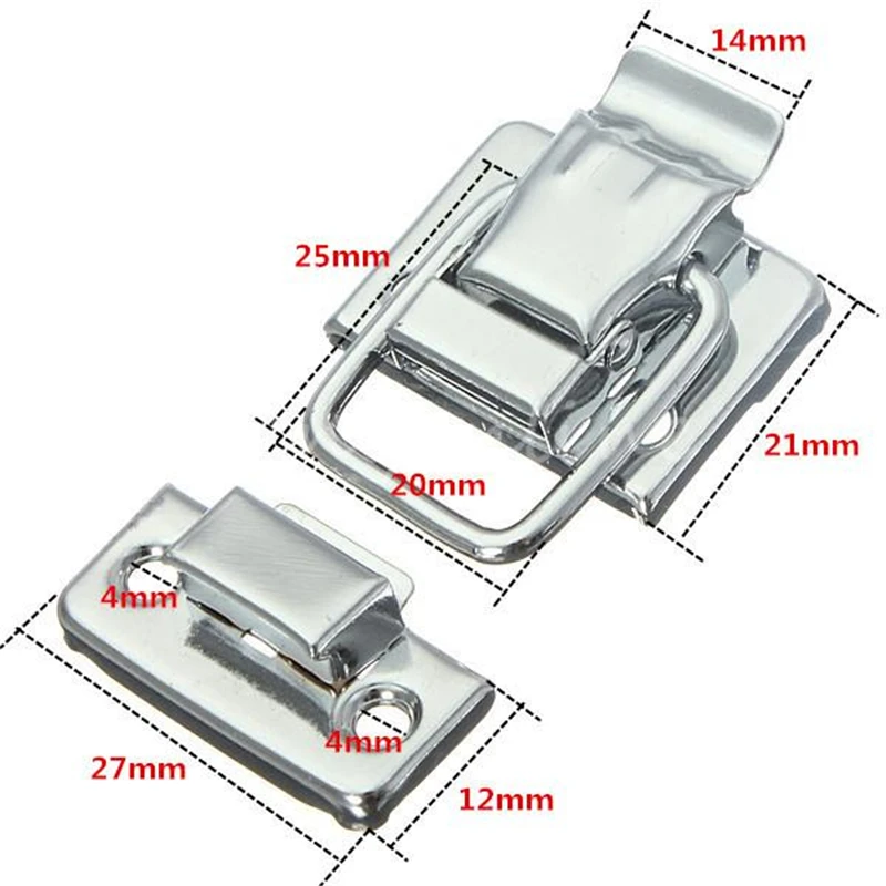 Toggle Latches MTSPACE Stainless Steel Chrome Toggle Latch For Chest Box Case Suitcase Tool Clasp 43mm H144