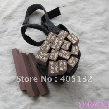 

N-21 50pcs/lot 1cm*5cm Big Happy Birthday Clay Cane Fancy Nail Art Big Polymer Clay Cane