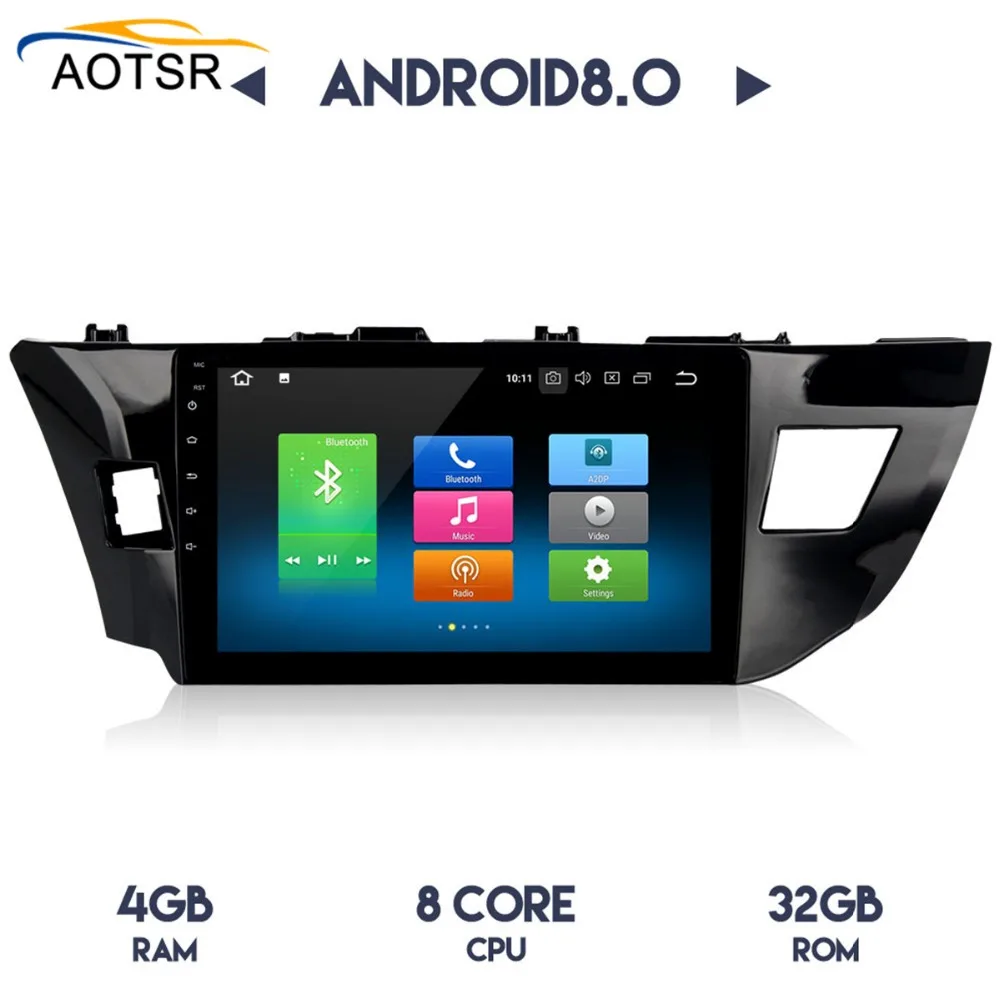 Perfect 10.2" Android 8.0 Car GPS Radio Player head unit for Toyota Corolla 2014 2015 2016 with OCta Core 4GB+32GB Autostereo Multimedia 2